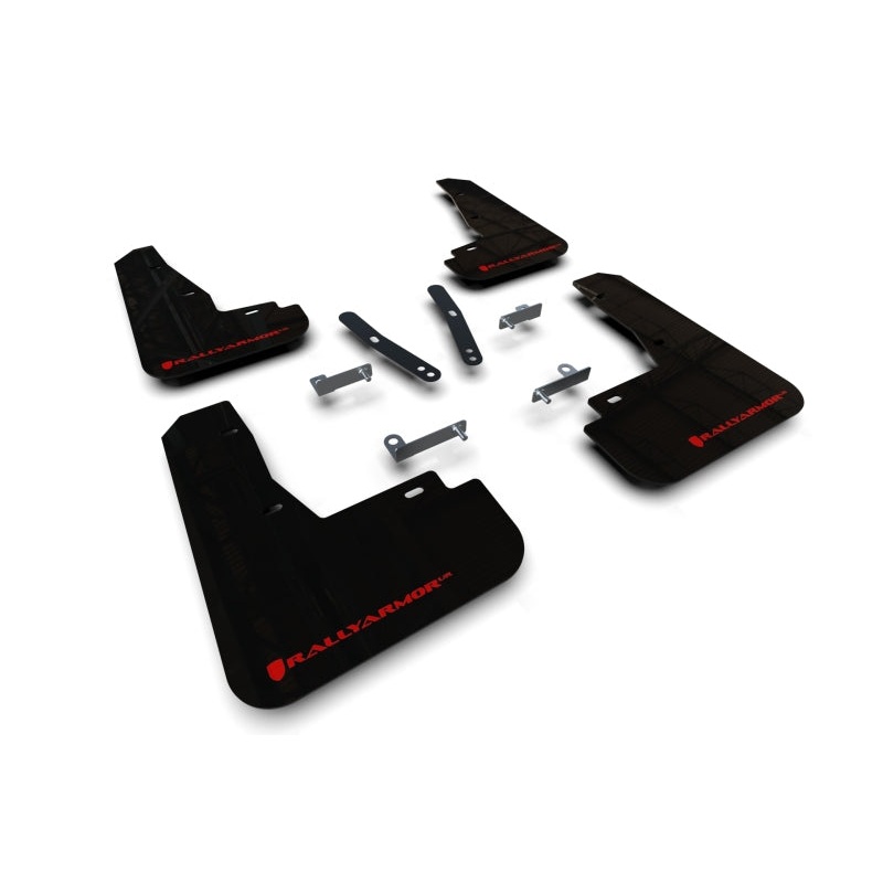 Rally Armor 22-25 Kia EV6 Black UR Mud Flap Red Logo