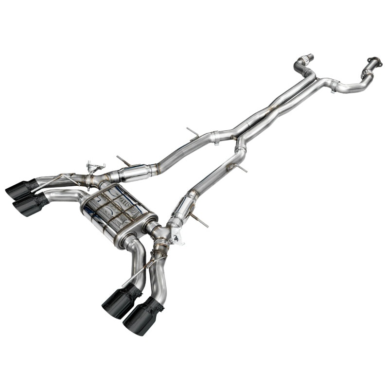 AWE Tuning 2021+ Cadillac CT4-V Blackwing SwitchPath Exhaust – Diamond Black Tips