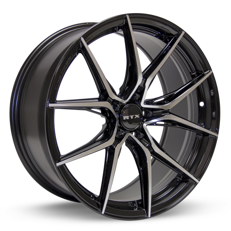 RTX Slick 16×7 5×114.3 ET40 73.1 Black Machined | 082918