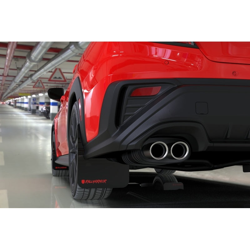 Rally Armor 22-25 Subaru WRX Black UR Mud Flap Altered Font Met. Blk Logo
