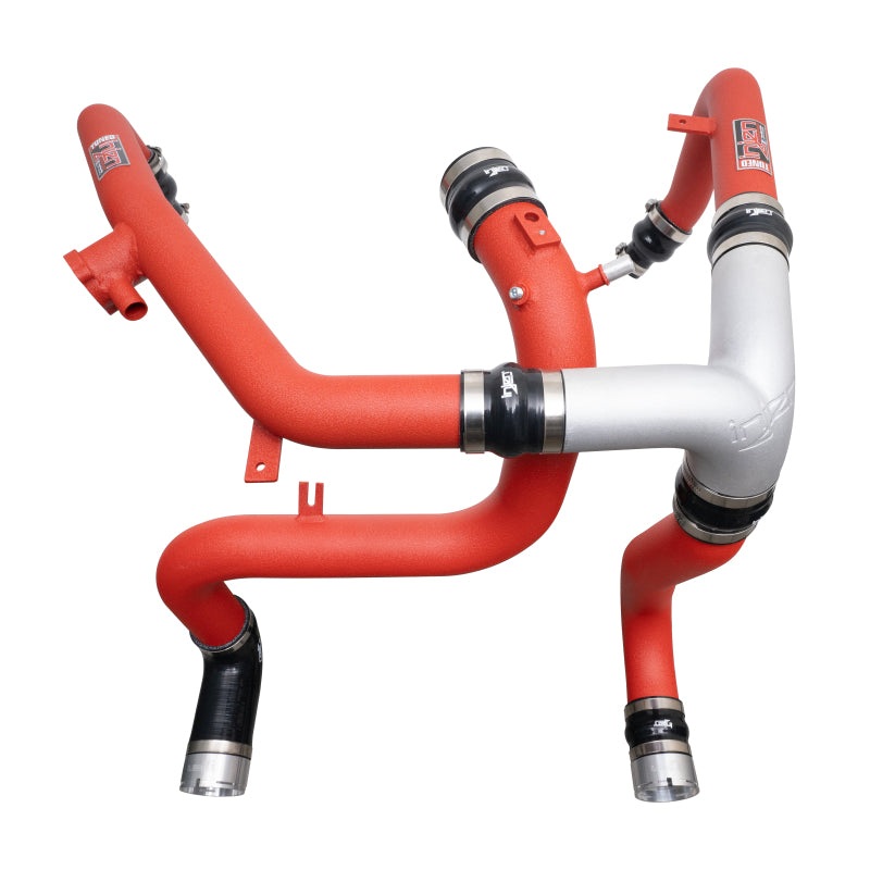 Injen 21-23 Ford Bronco 2.7L V6 (TT) EcoBoost SES Intercooler Pipes – Wrinkle Red