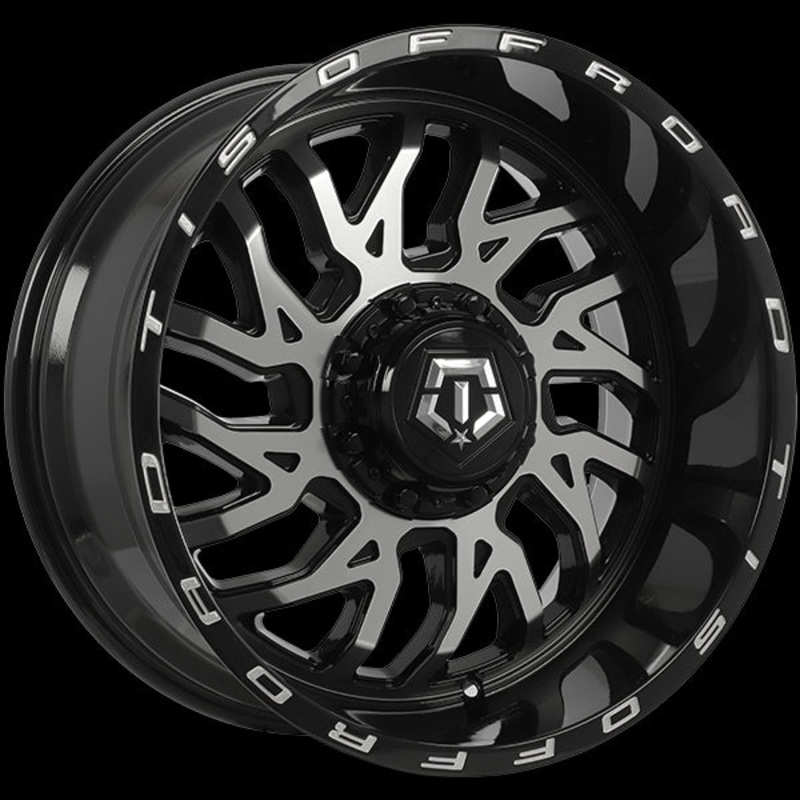 TIS Wheels 544 20×10.0 6×135/6×139.7 ET-25 108.1 Gloss Black – Machined Face