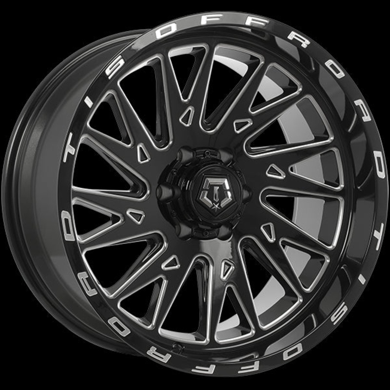 TIS Wheels 547 20×10.0 6×135 ET-19 87.1 Gloss Black – Milled Edge