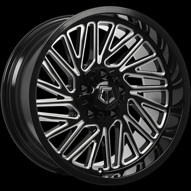TIS Wheels 553 20×10.0 5×127/5×139.7 ET-12 87.1 Gloss Black – Milled Edge