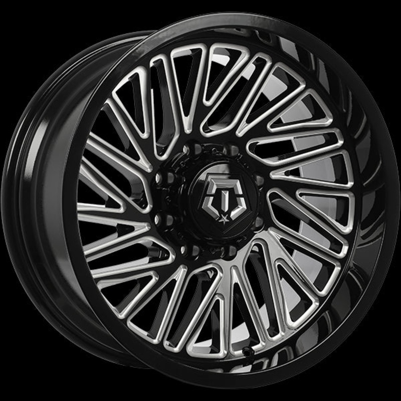TIS Wheels 553 20×10.0 8×165.1 ET-12 125.2 Gloss Black – Milled Edge