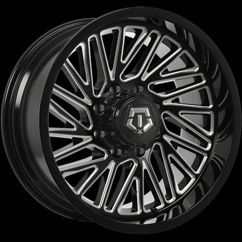 TIS Wheels 553 20×10.0 8×170 ET-12 125.2 Gloss Black – Milled Edge