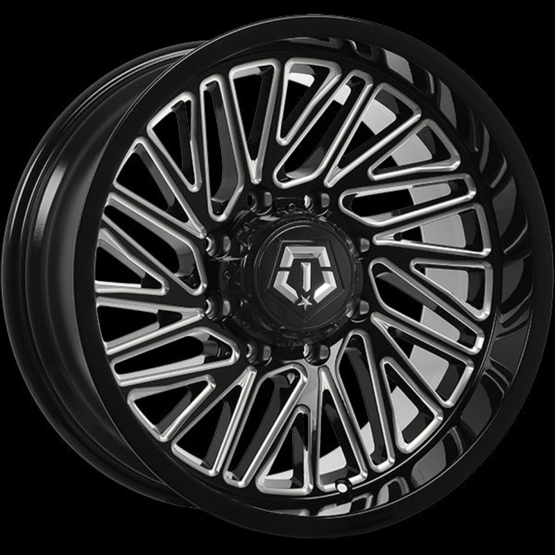 TIS Wheels 553 20×10.0 8×180 ET-12 124.3 Gloss Black – Milled Edge