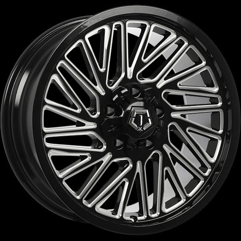 TIS Wheels 553 20×9.0 5×127/5×139.7 ET18 87.1 Gloss Black – Milled Edge