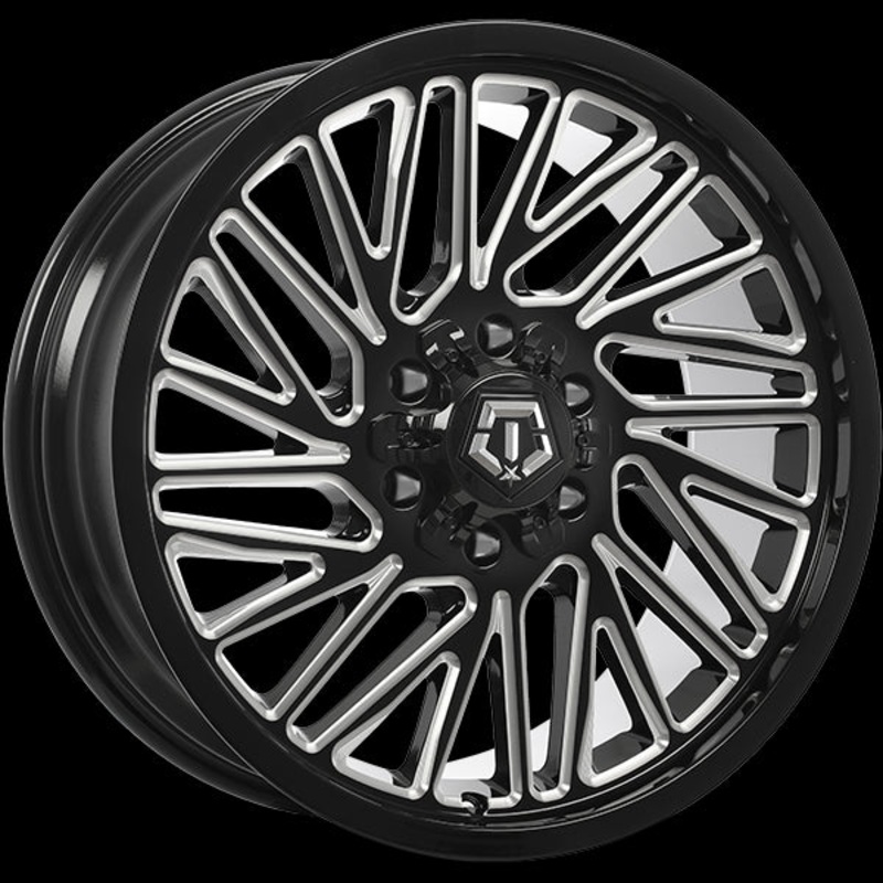 TIS Wheels 553 20×9.0 6×135/6×139.7 ET-12 106.1 Gloss Black – Milled Edge