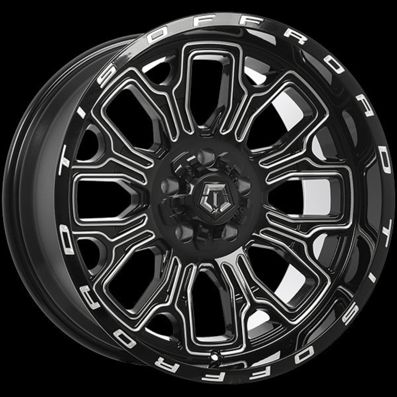 TIS Wheels 560 20×10.0 5×114.3/5×127 ET-19 78.1 Gloss Black – Milled Edge