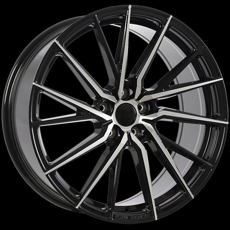 Ruffino CENTRAL 20×8.5 5×114.3 ET35 73.1 Gloss Black – Machined Face