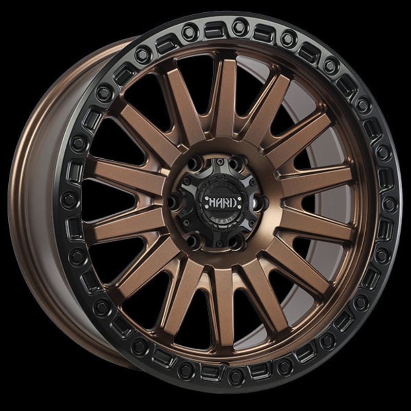 Ruffino HARD BLAZE 20×9.0 6×139.7 ET15 108.1 Satin Bronze Face – Satin Black Lip