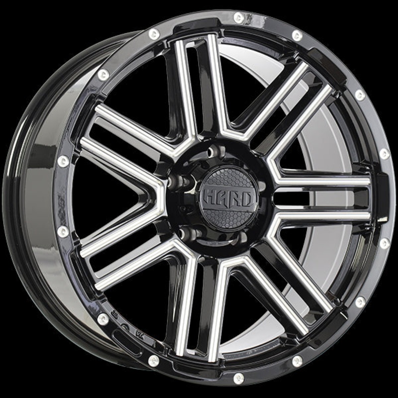 Ruffino HARD MYSTIC 20×9.0 5×139.7 ET15 77.8 Gloss Black – Milled Edge