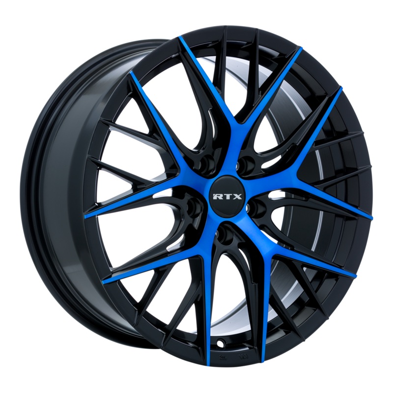 RTX Valkyrie 18×8 5×114.3 ET40 73.1 Gloss Black Machined Blue | 083054