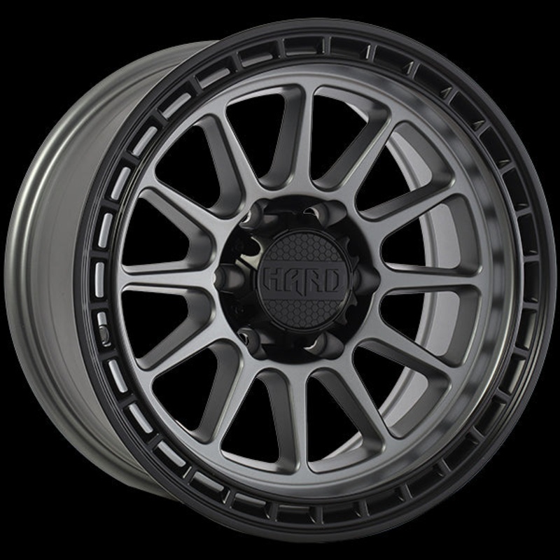 Ruffino HARD MOJAVE 17×8.5 6×139.7 ET-6 93.1 Satin Grey – Black Lip