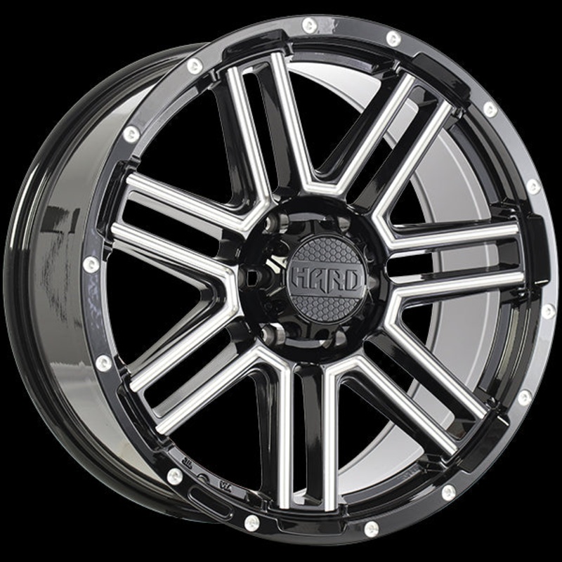 Ruffino HARD MYSTIC 20×9.0 6×139.7 ET15 108.1 Gloss Black – Milled Edge