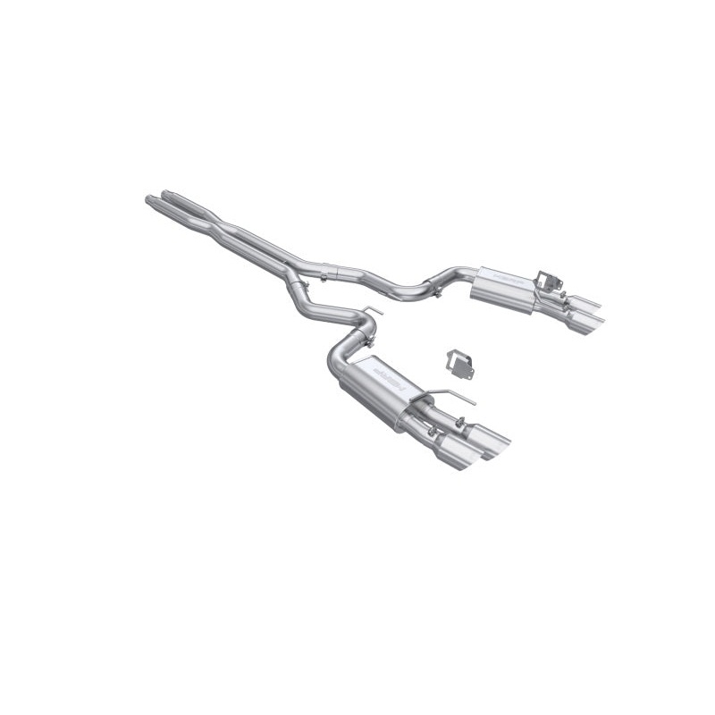 MBRP 2024+ Ford Mustang GT Armor Lite 3in Steet Profile Catback Exhaust  – Stainless Steel Tips