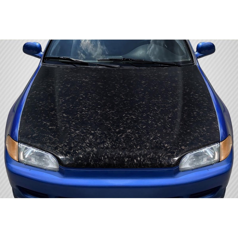1992-1995 Honda Civic 2DR / HB Carbon Creations AeroForge Dritech OEM Look Hood – 1 Piece