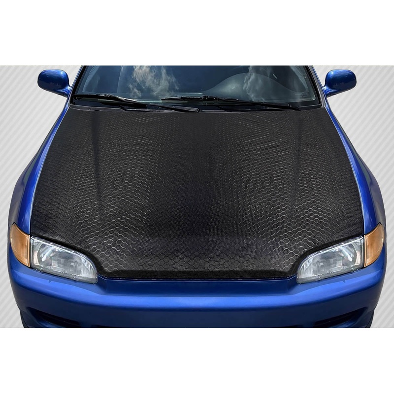1992-1995 Honda Civic 2DR / HB Carbon Creations Geo6ix Dritech OEM Look Hood – 1 Piece