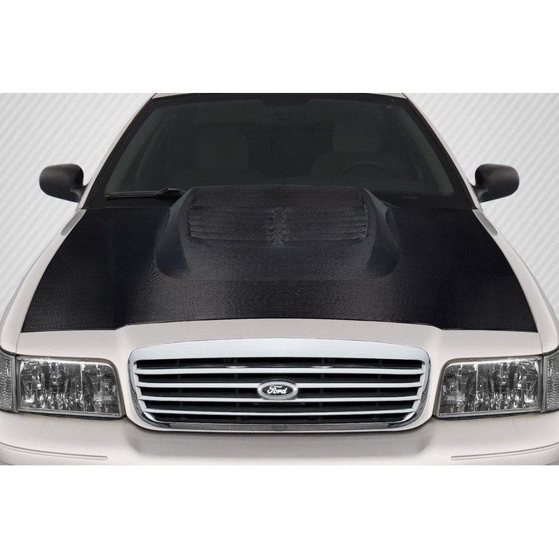 1998-2011 Ford Crown Victoria Carbon Creations GT500 Look Hood – 1 Piece