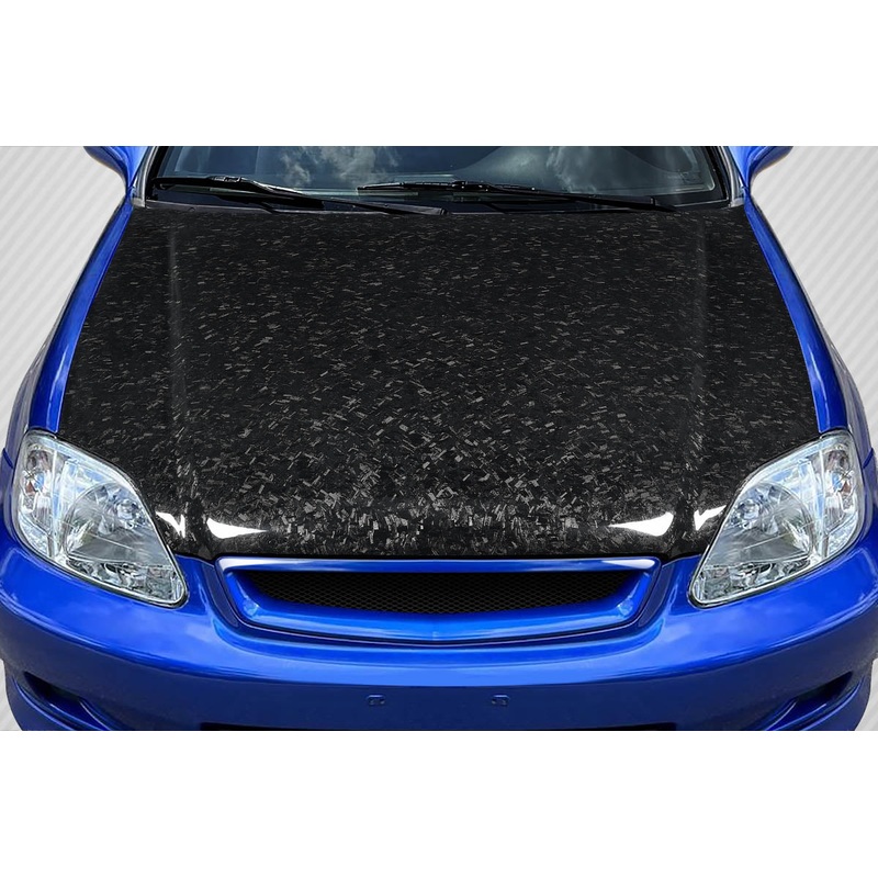 1999-2000 Honda Civic Carbon Creations AeroForge Dritech OEM Look Hood – 1 Piece