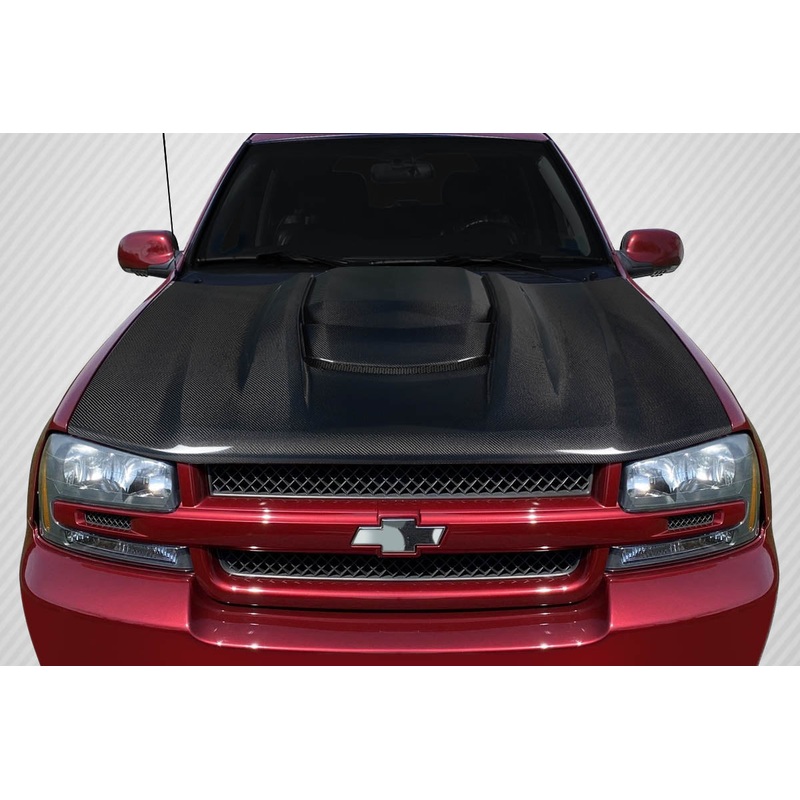 2002-2008 Chevrolet Trailblazer Carbon Creations ZR1 V2 Look Hood – 1 Piece