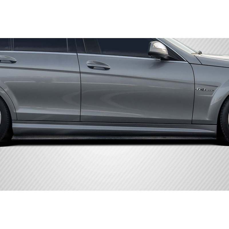 2008-2014 Mercedes Benz C Class W204 Carbon Creations Radian Side Skirt Rocker Panel Splitters – 2 Pieces