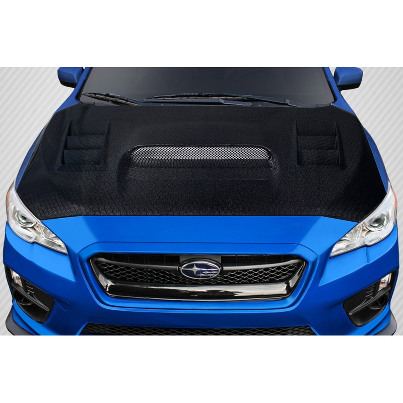 2015-2021 Subaru WRX Carbon Creations Geo6ix C-1 Hood – 1 Piece