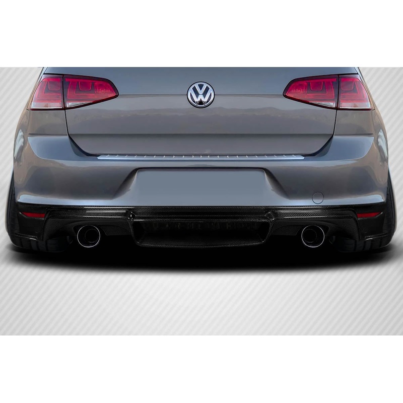 2015-2021 Volkswagen Golf / GTI Carbon Creations Verella Rear Diffuser – 1 Piece