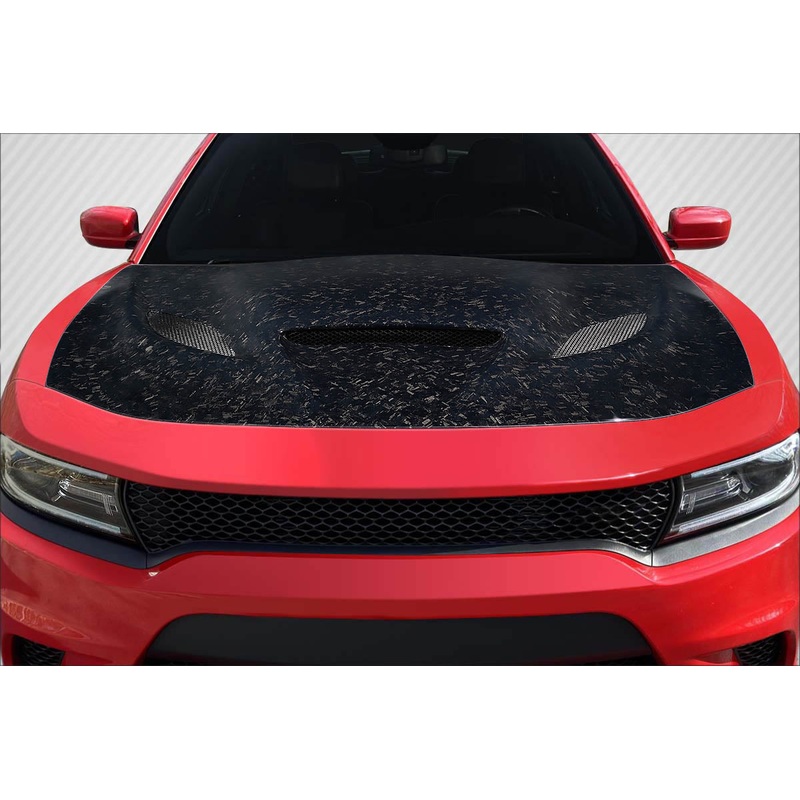 2015-2023 Dodge Charger Carbon Creations AeroForge Dritech Hellcat Look Hood – 1 Piece