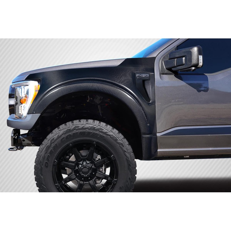2021-2023 Ford F-150 Carbon Creations 4″ Bulge Front Fenders – 2 Pieces