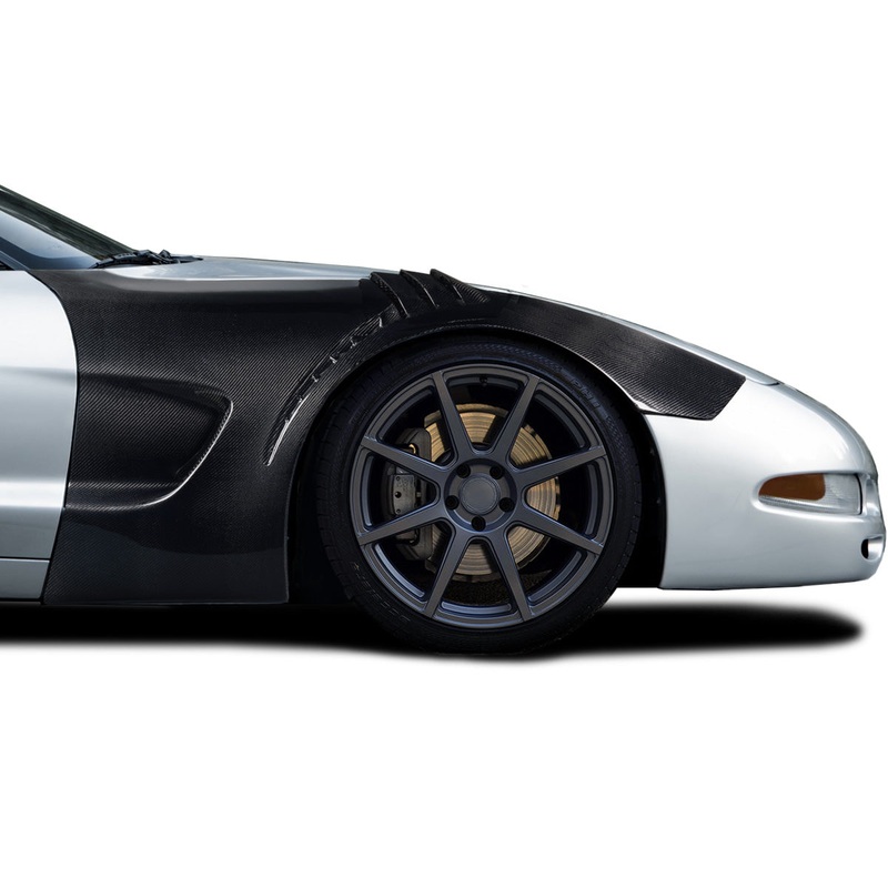 1997-2004 Chevrolet Corvette C5 Carbon Creations GT3RS Look Front Fenders (+25MM) – 2 Pieces