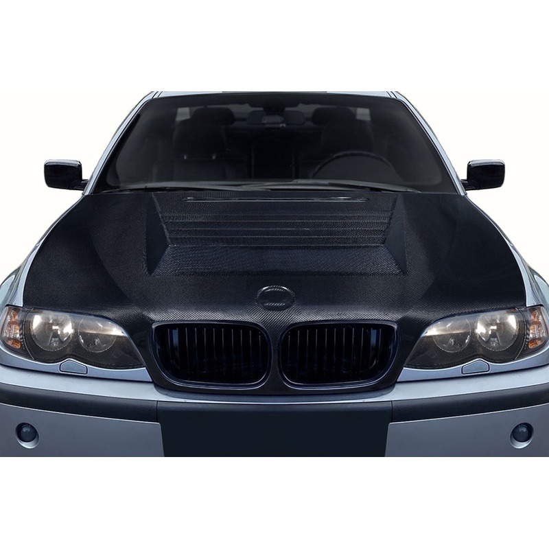 2002-2005 BMW 3 Series E46 4DR Carbon Creations D-1 Hood – 1 Piece