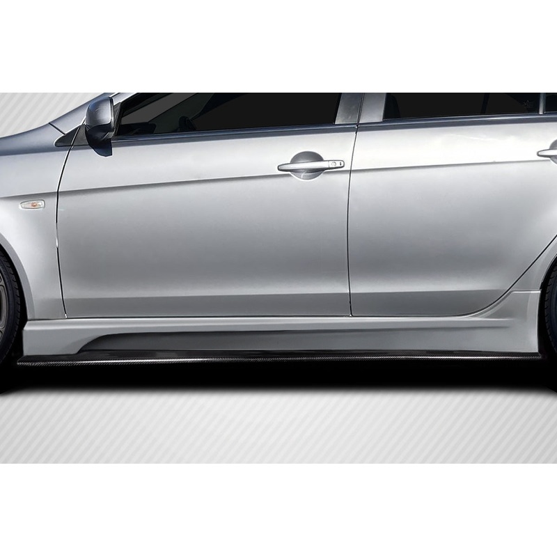 2008-2017 Mitsubishi Lancer / Lancer Evolution 10 Carbon Creations Vantix Side Skirt Rocker Panel Splitters – 2 Pieces (S)