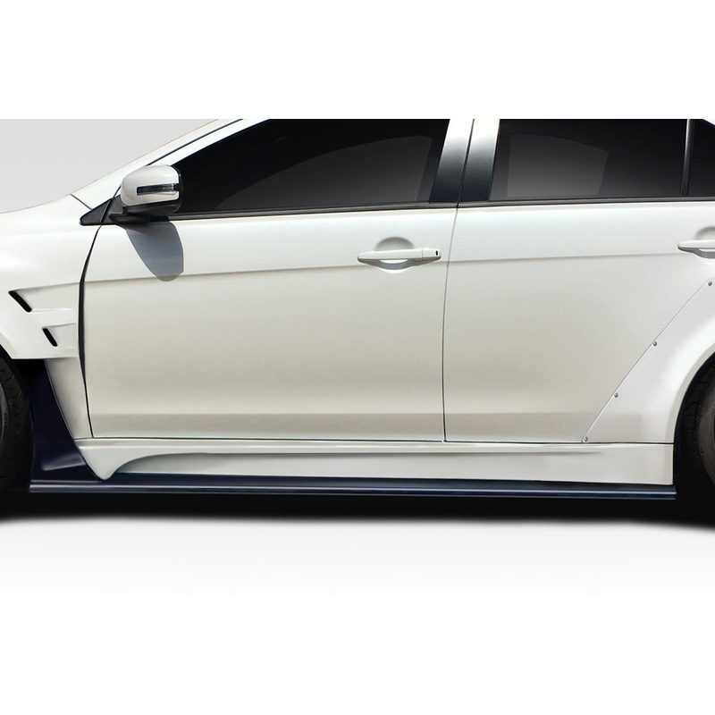 2008-2017 Mitsubishi Lancer / Lancer Evolution 10 Duraflex Vantix Side Skirt Rocker Panels – 2 Pieces