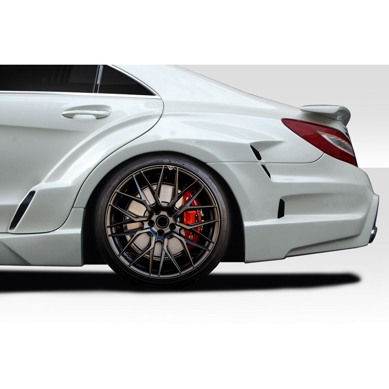 2012-2018 Mercedes CLS Class W218 Duraflex Vector Wide Body Rear Fender Flare Add Ons – 4 Pieces