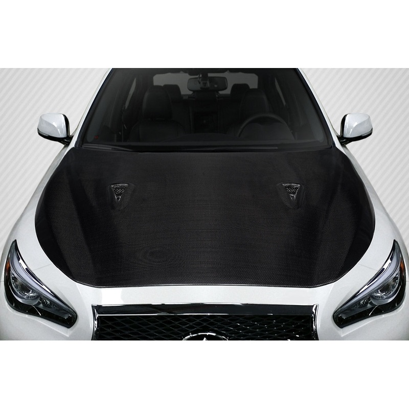 2014-2023 Infiniti Q50 Carbon Creations GTR Look Hood – 1 Piece
