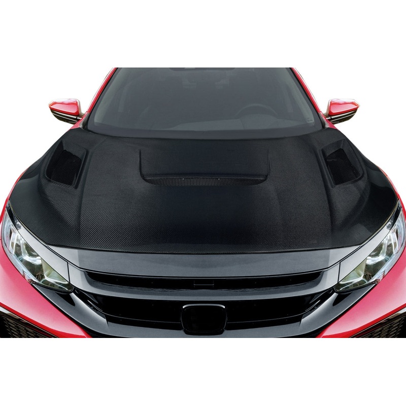 2016-2021 Honda Civic Carbon Creations Shingo Hood – 1 Piece