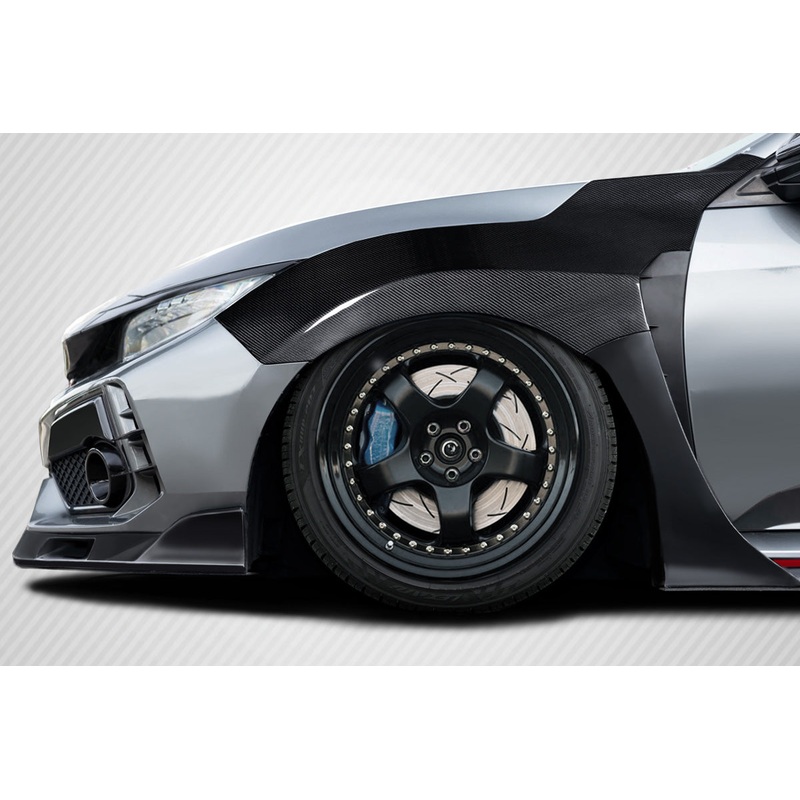 2017-2021 Honda Civic Type R Carbon Creations Skywalker Front Fenders (+25mm) – 2 Pieces