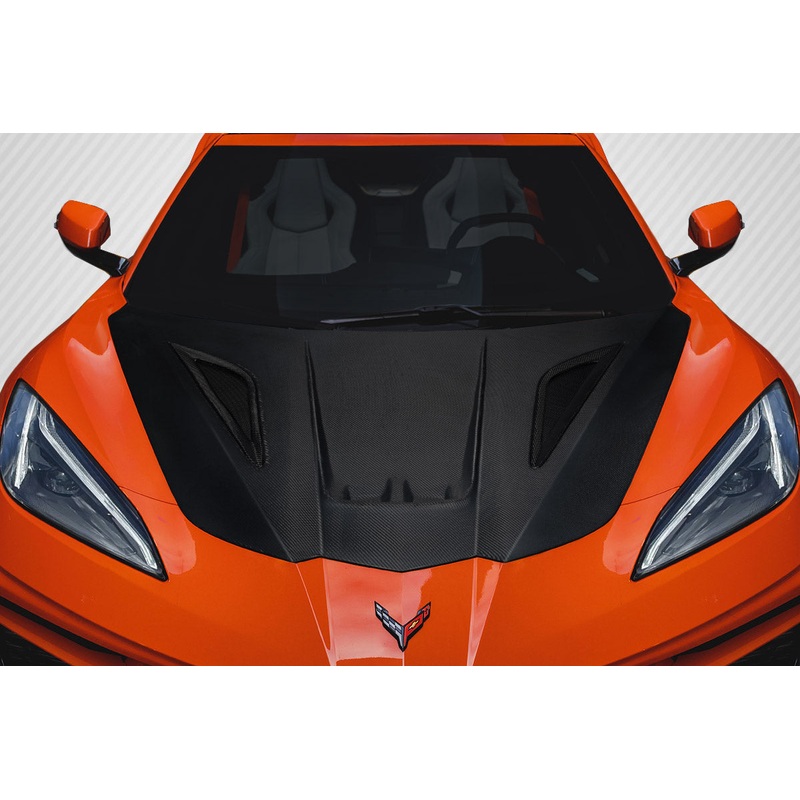 2020-2023 Chevrolet Corvette C8 Carbon Creations Savannah Hood – 3 Pieces