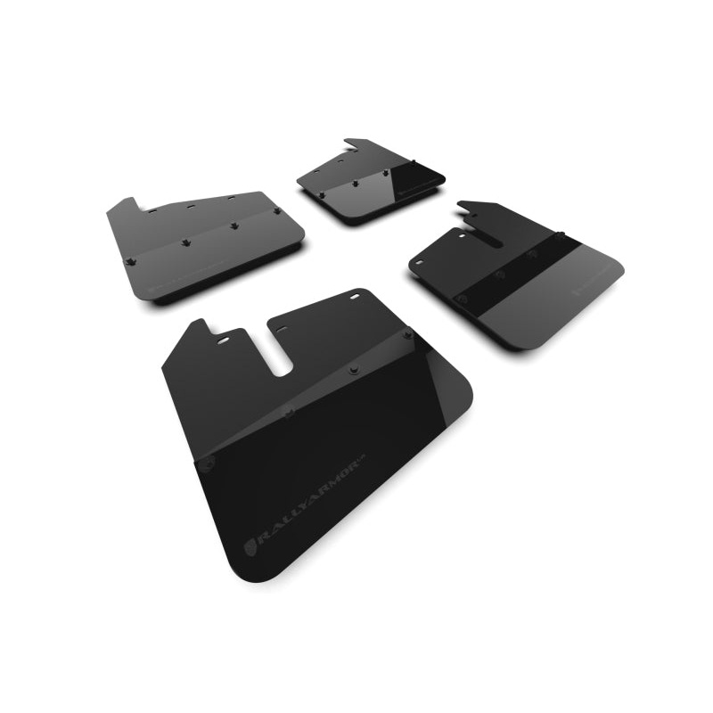 Rally Armor 20-25 GMC Sierra 2500/3500 HD Denali Black Mud Flap w/Metallic Black Logo