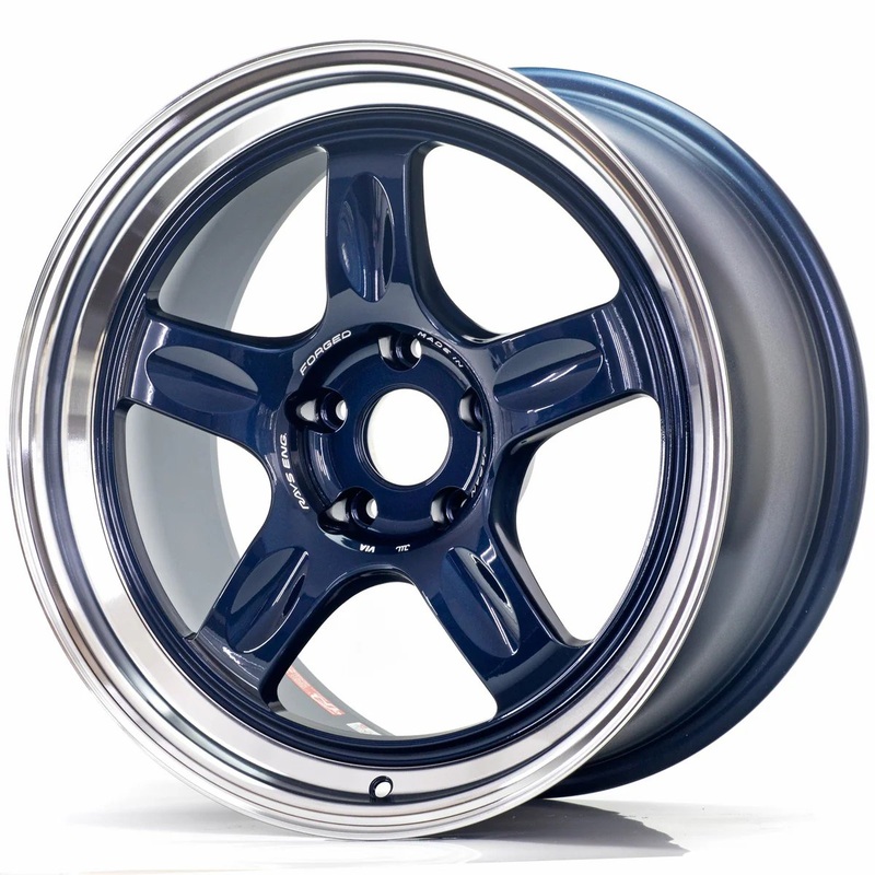 Volk Racing 21C 18×9.5 5×114.3 ET20 (MAG BLUE / RIM DC) **SET OF 4**