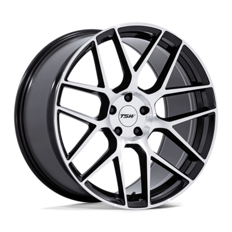 TSW TW002 LASARTHE 22X10.5 5X120 ET38 74.1 GLOSS BLACK MACHINED