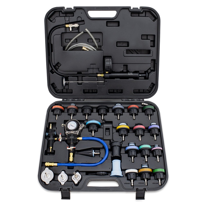 Mishimoto Cooling System Pressure Tester / Vacuum Purge Kit – 28pc