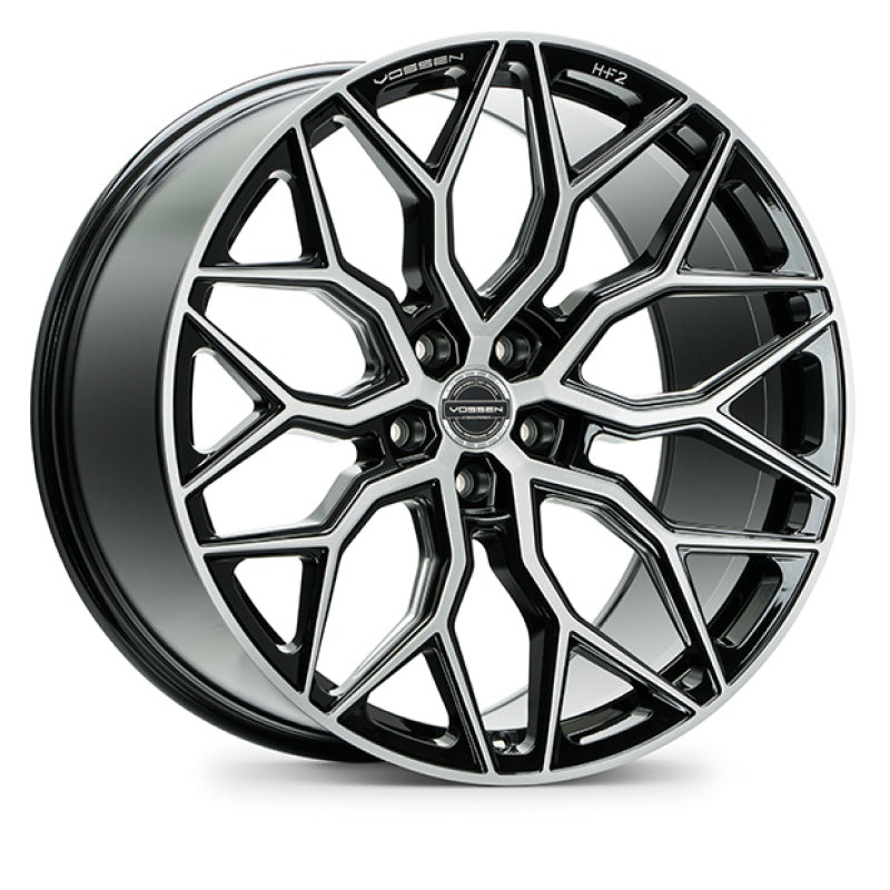 Vossen HF-2 20×9 / 5×114.3 / ET32 / Flat Face / 73.1 – Brushed Gloss Black Wheel