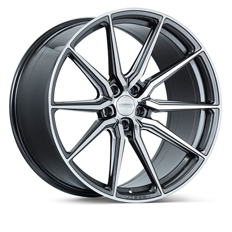 Vossen HF-3 19×9.5 / 5×114.3 / ET40 / Deep Face / 73.1 – Gloss Graphite Polished Wheel