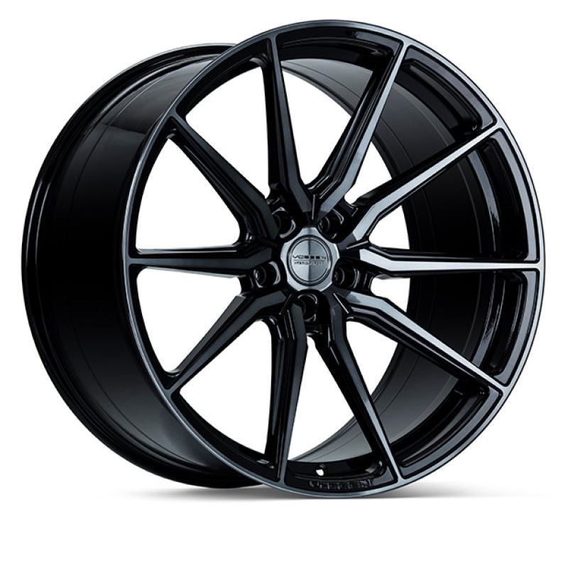 Vossen HF-3 22×10.5 / 5×120 / ET38 / Deep Face / 72.56 – Double Tinted – Gloss Black Wheel