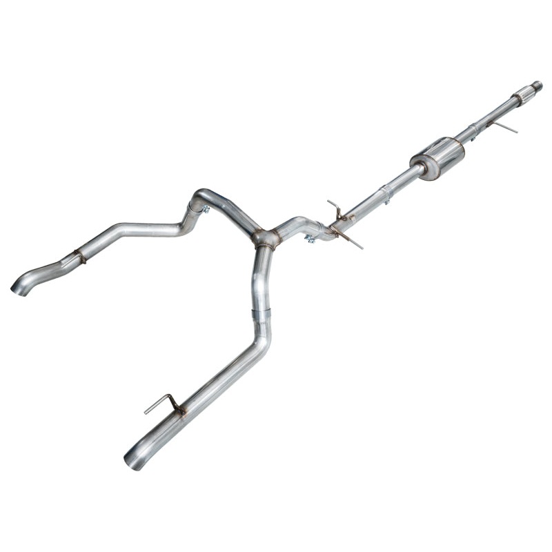 AWE 4th Gen GM 1500 5.3L 0FG Catback Split Rear Exit (w/ Bumper Cutouts) – OE Tips