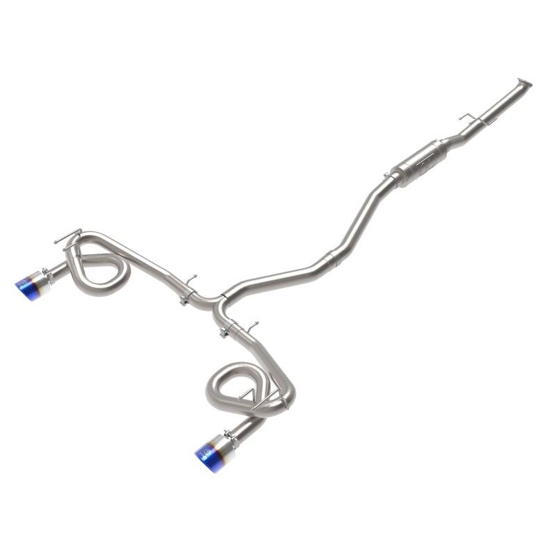 aFe POWER Takeda 22-23 Honda Civic Si I4-1.5L (t) 2.5in to 3in 304 SS CB Exhaust – Blue Flame Tips