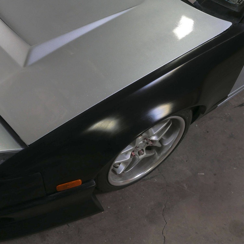 KBD Nissan 240SX S13 (Pop Up) 1989-1994 Wide Johnnies Style 2 Piece Polyurethane 50mm Front Fenders